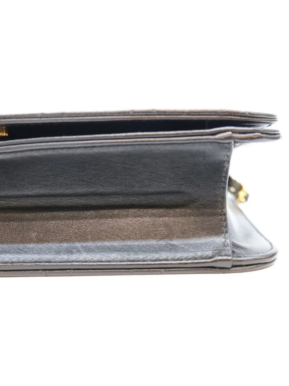 Chanel Black Lamb Full Flap Gold Push Lock Quilted 23